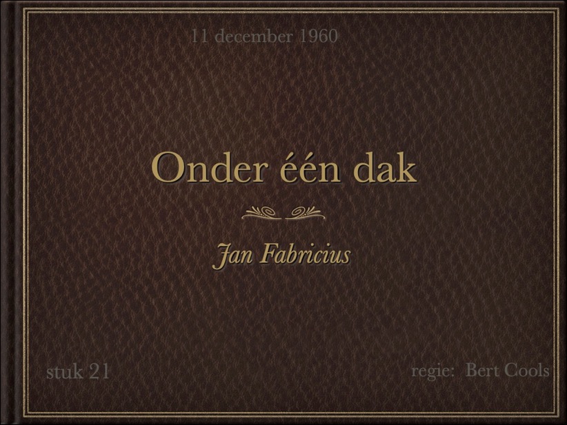 1960 Onder één dak voorblad
